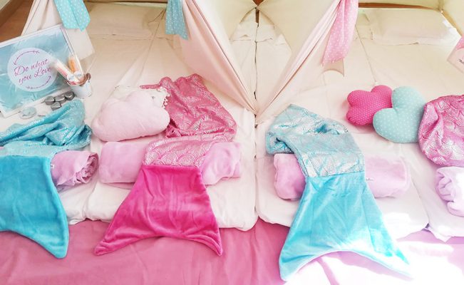 Tendas para festas do pijama - Sereias